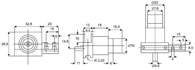 Glass Sliding Push Door Lock 2010, L+R, Black Anod, CK SISO