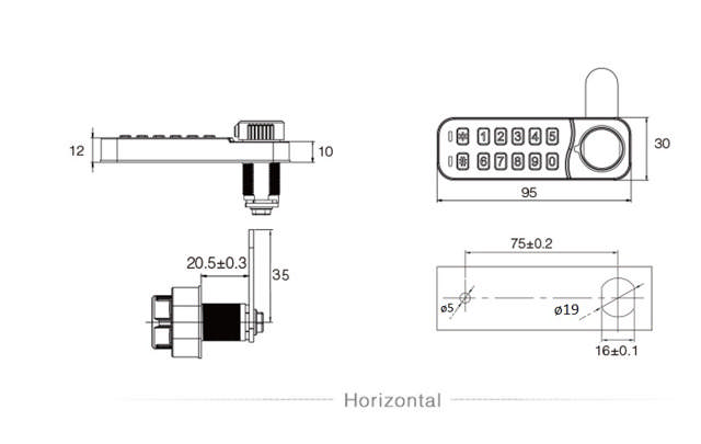 Elec. Combi. Cam Lock, 