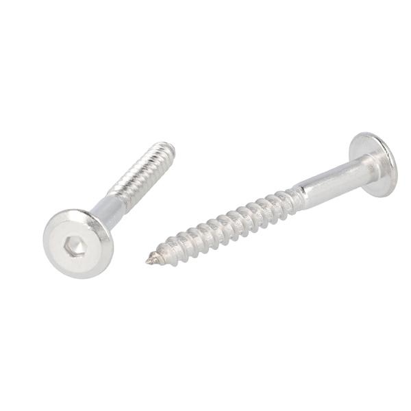 Fifteen Wood Screw SS316, ø6.3mm x 60mm, Hex 4mm