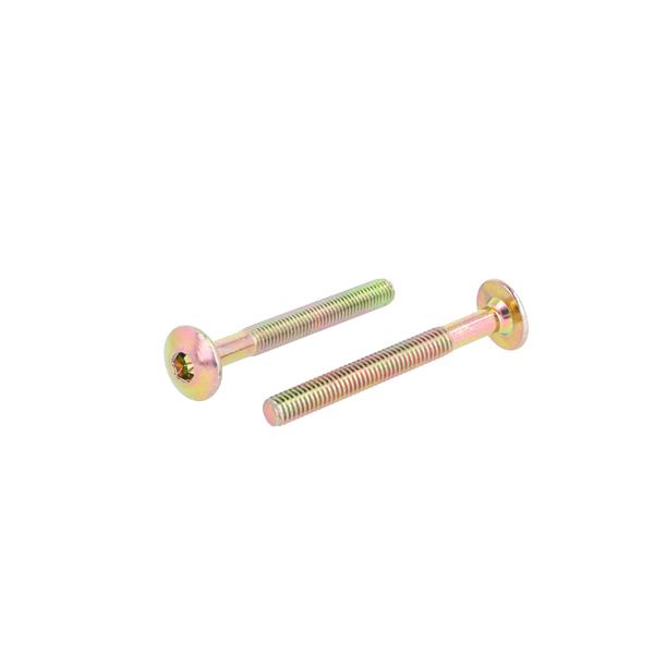 Mushroom Screw, M6x55mm, YZP, Hex 5mm, Blunt