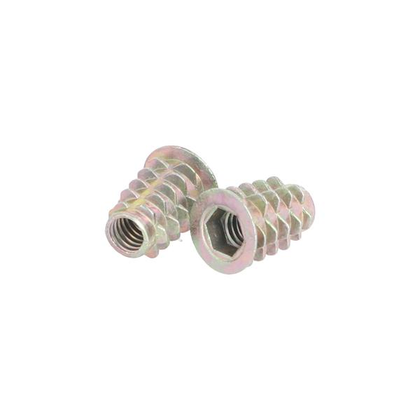 Screw-In Bushing D-616, M6x16mm, Zamak, YZP, Hex 6x3,5mm