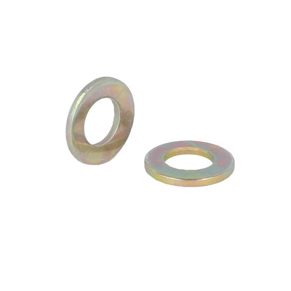 Washer, DIN 125-A, Steel, YZP, 1,6mm, ID 8,4mm, OD 16mm