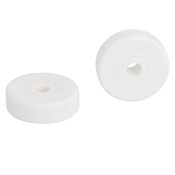 Distance Spacer, PE, White, H=10mm, OD=30mm, ID=6,3mm