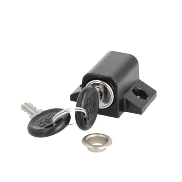 Window Push Lock 280, ø19mm, Black, KA D20,CK SISO, W/Sleeve
