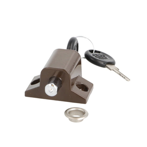 Window Push Lock 280, ø19mm, Brown, KA D20,CK SISO, W/Sleeve