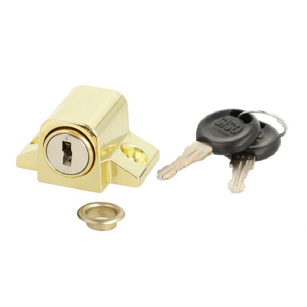 Window Push Lock 280, ø19mm, Brass Plated, KA D20,CK SISO,