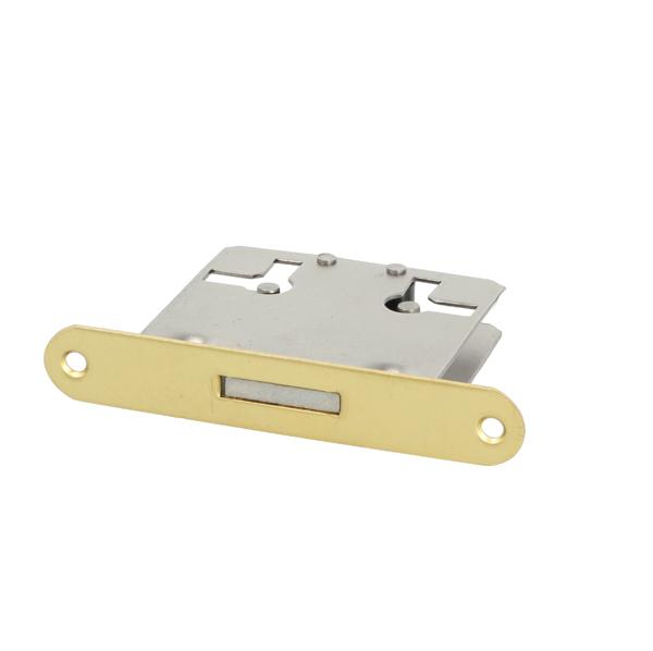 Mortise Lock, 30mm Backset, L/D/R, No Key, Oval Brass Front