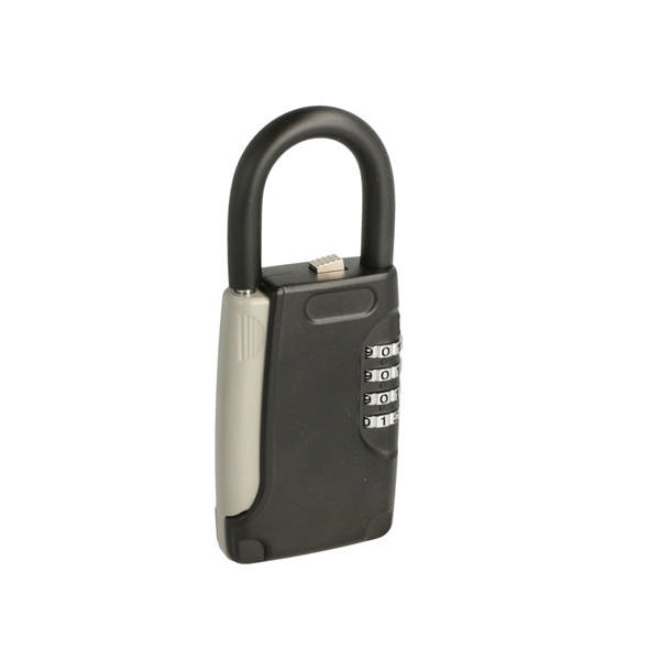 Key Storage Padlock,4 Digits, 138x62mm Black Steel Body,