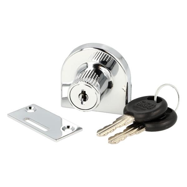 Glass Door Lock 918, CPL, CK SISO, F/Single Doors