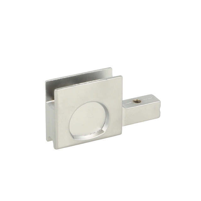 Glass Sliding Push Door Lock M2740, R+L, #J11, Alu Finish,
