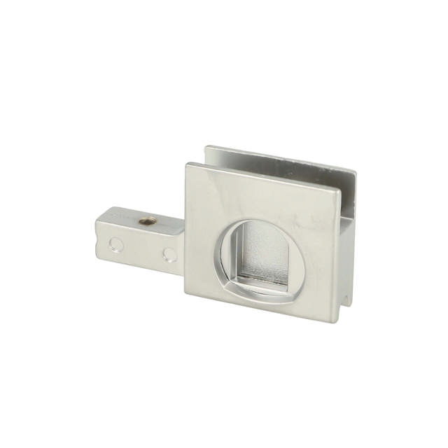 Glass Sliding Push Door Lock M2740, R+L, #J11, Alu Finish,