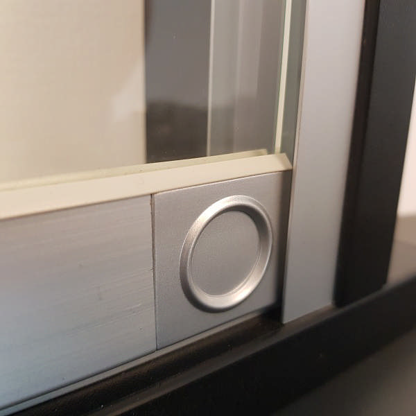 Glass Sliding Door Handle, Plastic, Alu, R+L, F/System 2740