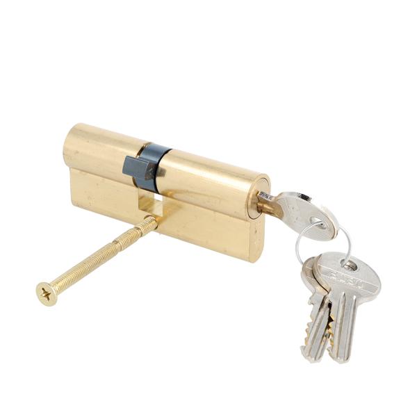 Profile Cylinder, Brass Polished, 75mm (30+10+35mm) FAB Key