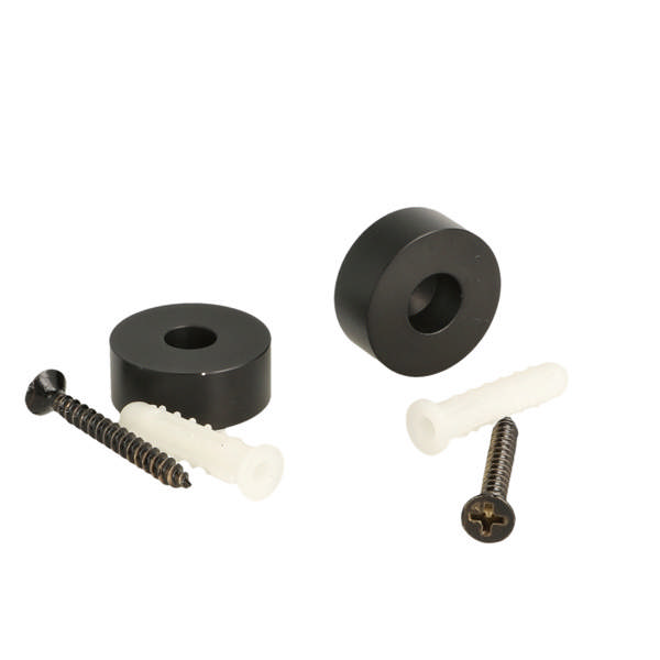 Top & Bottom Turning Blocks F/Hinge 15.08.192, Black, ø25x