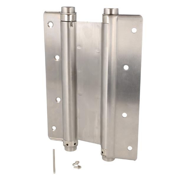Saloon Door Double Action Spring Hinge, 202mm, SS304 Brushed