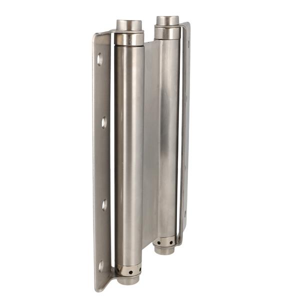 Saloon Door Double Action Spring Hinge, 202mm, SS304 Brushed