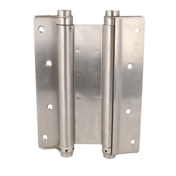 Saloon Door Double Action Spring Hinge, 202mm, SS304 Brushed