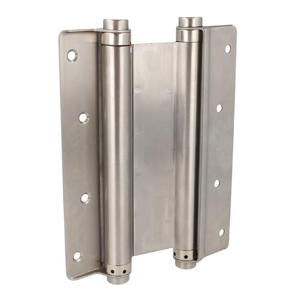 Saloon Door Double Action Spring Hinge, 202mm, SS304 Brushed