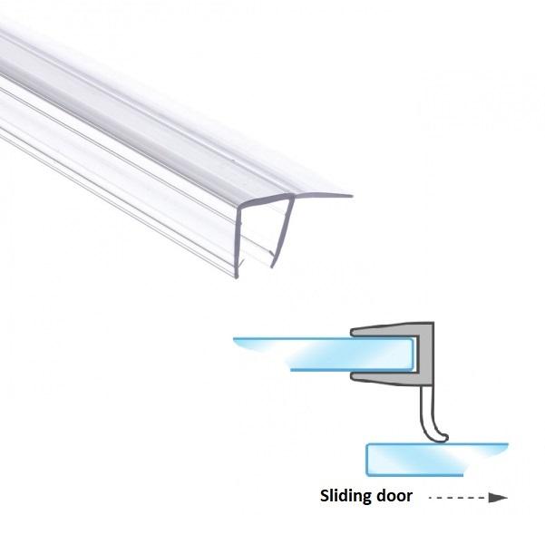 PVC Seal Glass To Glass 90DG, S-5704X, 2,5 Mtr, F/6mm Glass