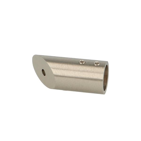 Bar To Wall Bracket, F/ø19mm Tube, SS-Look, 45 DG Angle