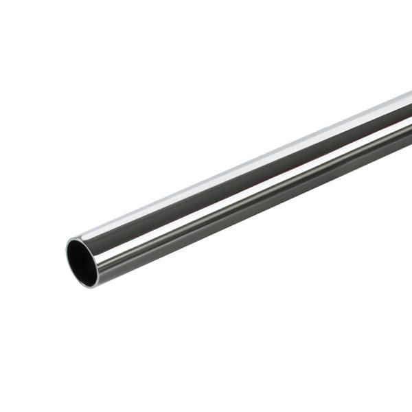 Brass Tube ø19x1000mm, 0,8mm Thickness, Chrome Plated