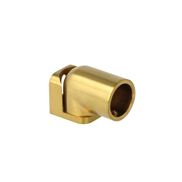 Bar To Wall Bracket, Flexible, F/ø19mm Tube, Brushed Brass