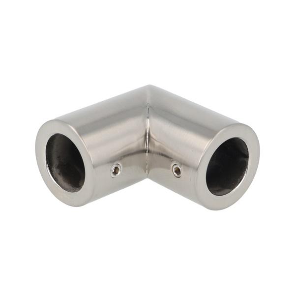 Bar To Bar Connector 90DG, 52x52mm, F/ø19mm Tube, SS-Look