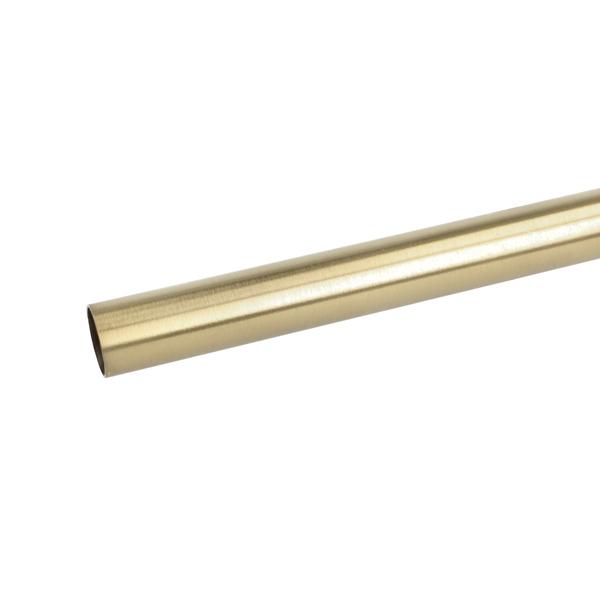 Brass Tube ø19x1300mm, 1,2mm Thickness, Brushed Copper