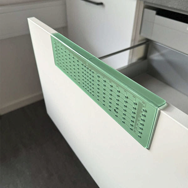 Drilling Template 288x74x1,5mm, F/Handles & Knobs