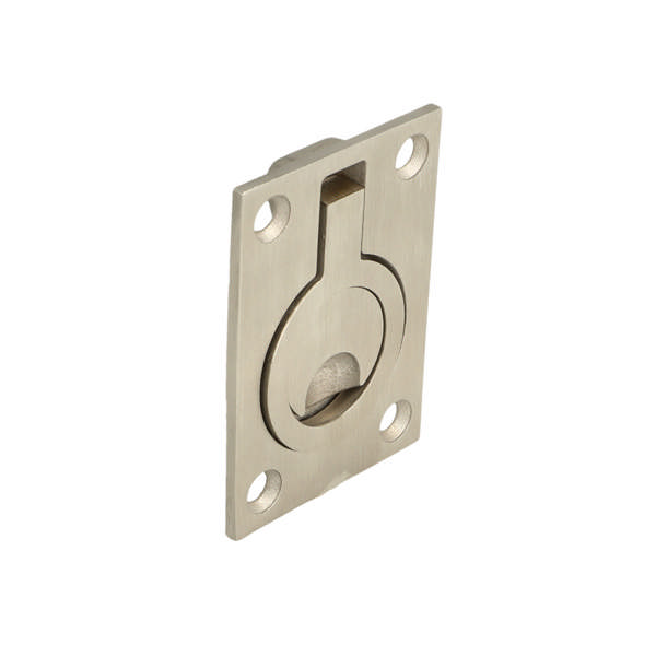 Drop Pull Ring Handle SS-304 - Brushed, Concealed, 65x46mm,