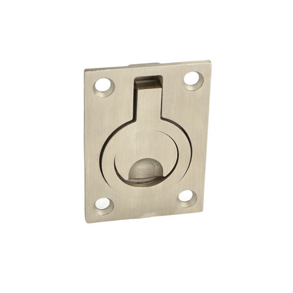 Drop Pull Ring Handle SS-304 - Brushed, Concealed, 65x46mm,