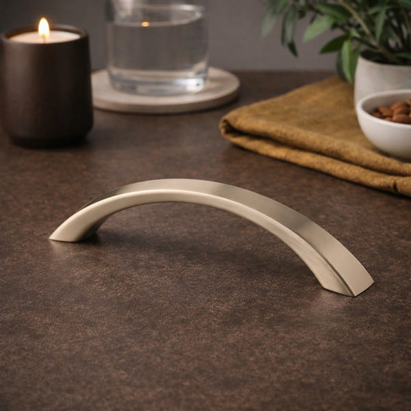 Bow Handle 2060, cc 96mm, Zamak, SS-Look, No Screws