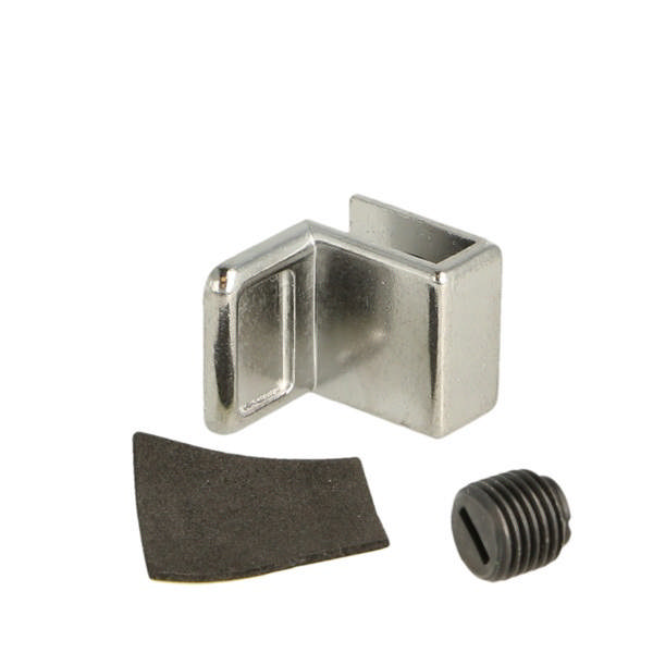 Glass Door Handle No. A-10, Chrome Plated, W/Metal Screw