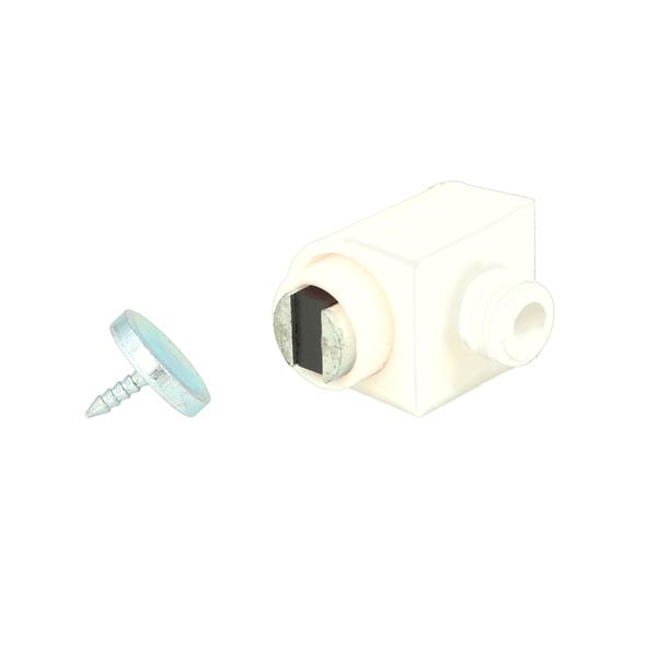 Knock-In Magnet XS-2, White, Bore ø10x8mm Depth, Heavy