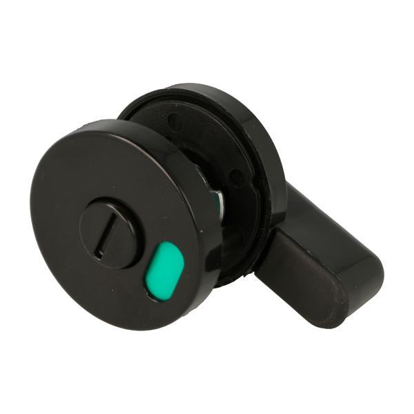 Toilet Cubicle Lock Only, Black PP