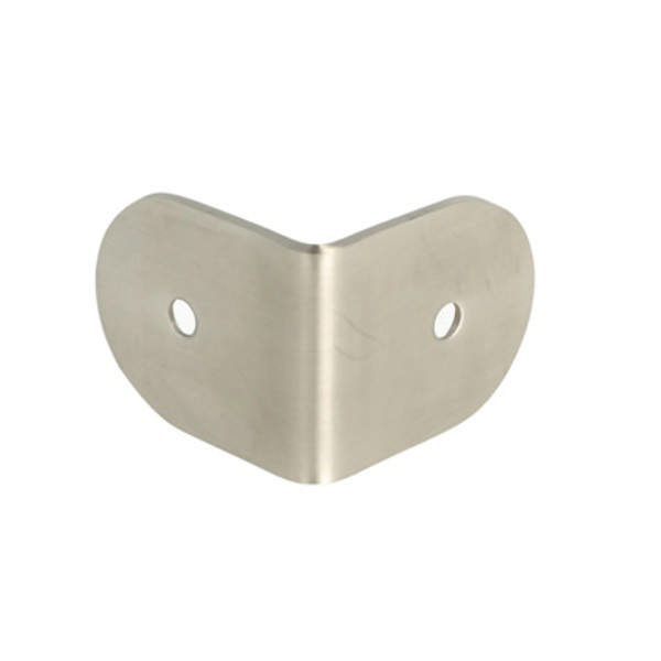 L-Bracket, 50x40x3mm, SS304 Brushed, F/Toilet Cubicles,Incl.