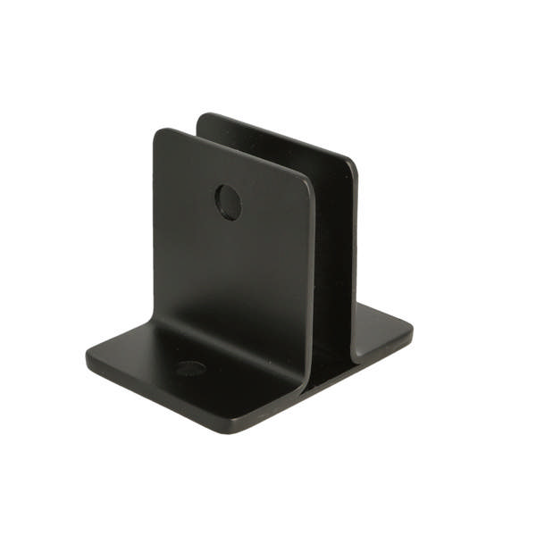 Wall Bracket 67x54x2mm, SS304 Black, F/Toilet Cubicles,