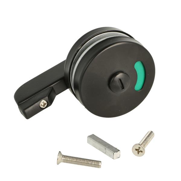Turn & Release Handle SS-304,W/Indicator, Black Finish, F/