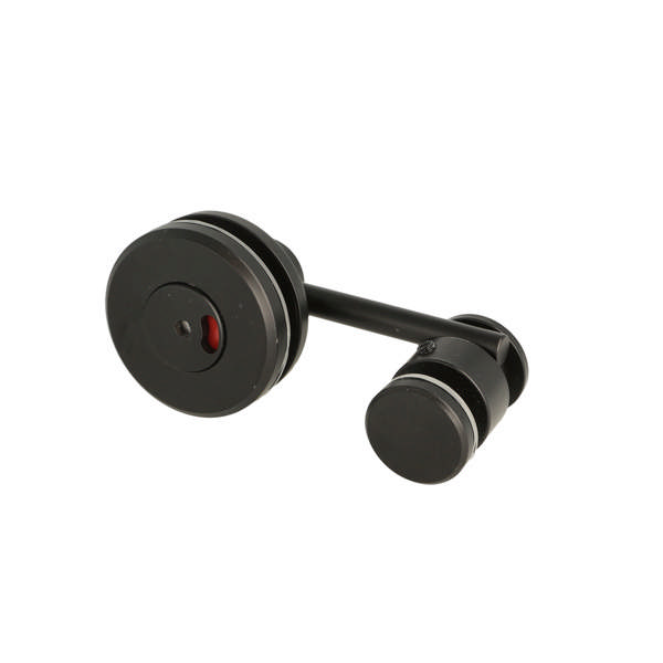 Turn & Release Handle SS-304, Black, F/Glass & Wood, F/Inset