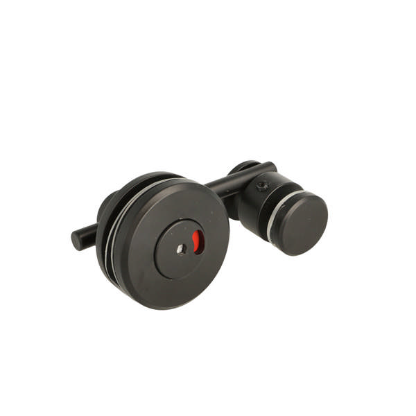 Turn & Release Handle SS-304, Black, F/Glass & Wood, F/Inset