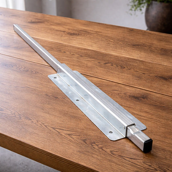 Table Extension Bar 590mm, Steel Galvanzied. W/U-Bracket