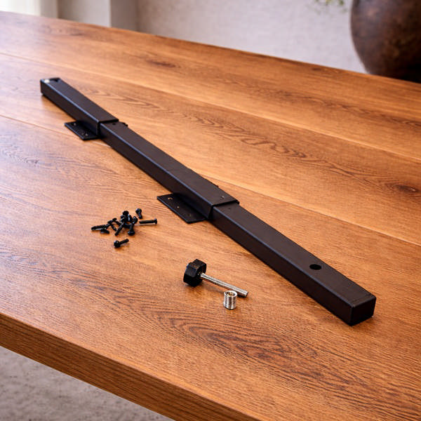 Table Extension Bar 810mm, Steel Black Matt, W/2-U-Brackets