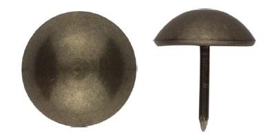 Chair Nail, Domed Head, Steel, #670, Brass Relieved,Polished